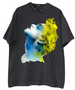 Hot Madonna T-Shirt Nera Acquerello True Blue