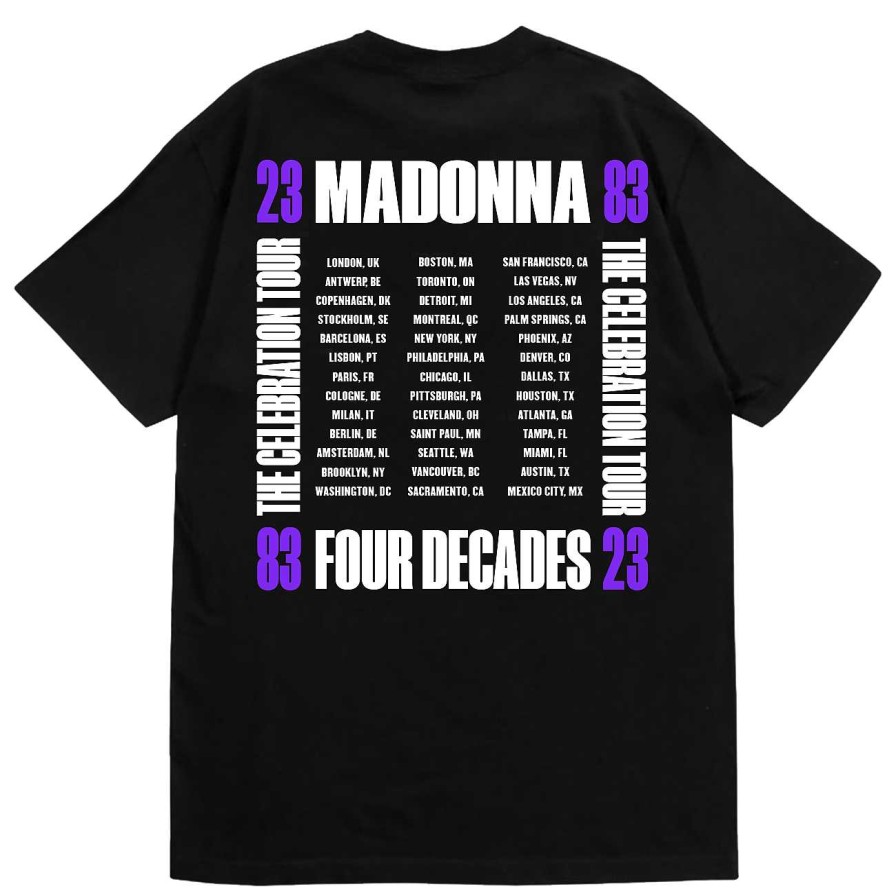 Online Madonna La Maglietta Nera Del Celebration Tour