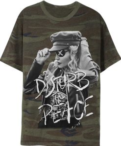 Clearance Madonna Maglietta Disturb The Peace Madame X Camo