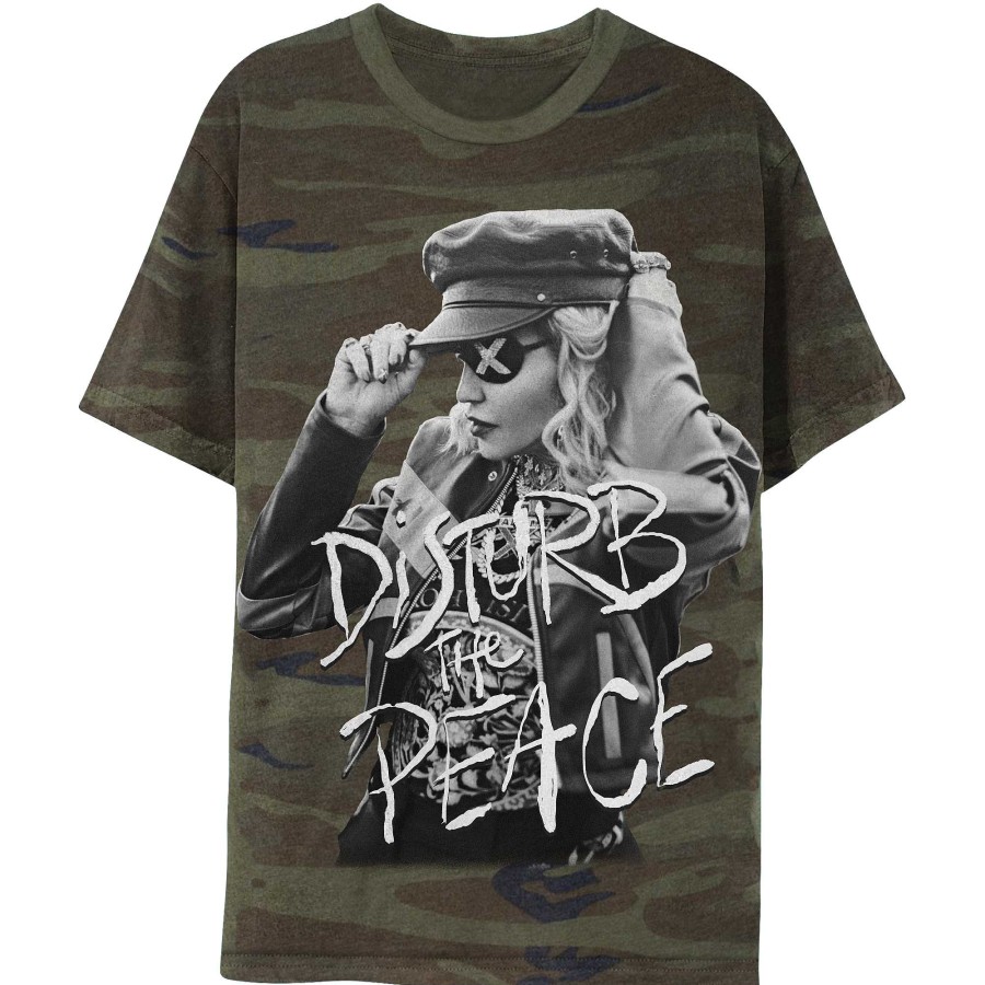 Clearance Madonna Maglietta Disturb The Peace Madame X Camo