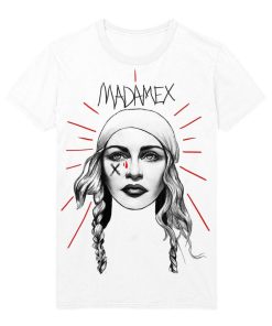 Online Madonna Maglietta Con Schizzo Di Madonna Madame X Tour