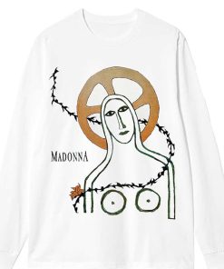 New Madonna Maglietta Oversize A Maniche Lunghe Like A Prayer