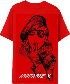 Clearance Madonna Maglietta Madame X Schizzo