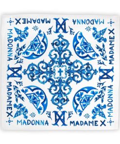 Online Madonna Sciarpa Madonna Piastrelle Blu