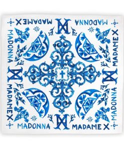 Online Madonna Sciarpa Madonna Piastrelle Blu