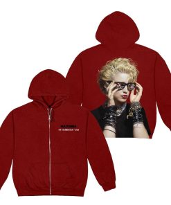 Hot Madonna Felpa Con Cappuccio E Zip Finalmente Abbastanza Amore