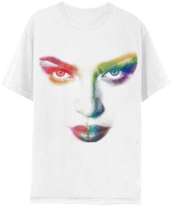 Clearance Madonna Maglietta M4Pride Con Faccia Arcobaleno